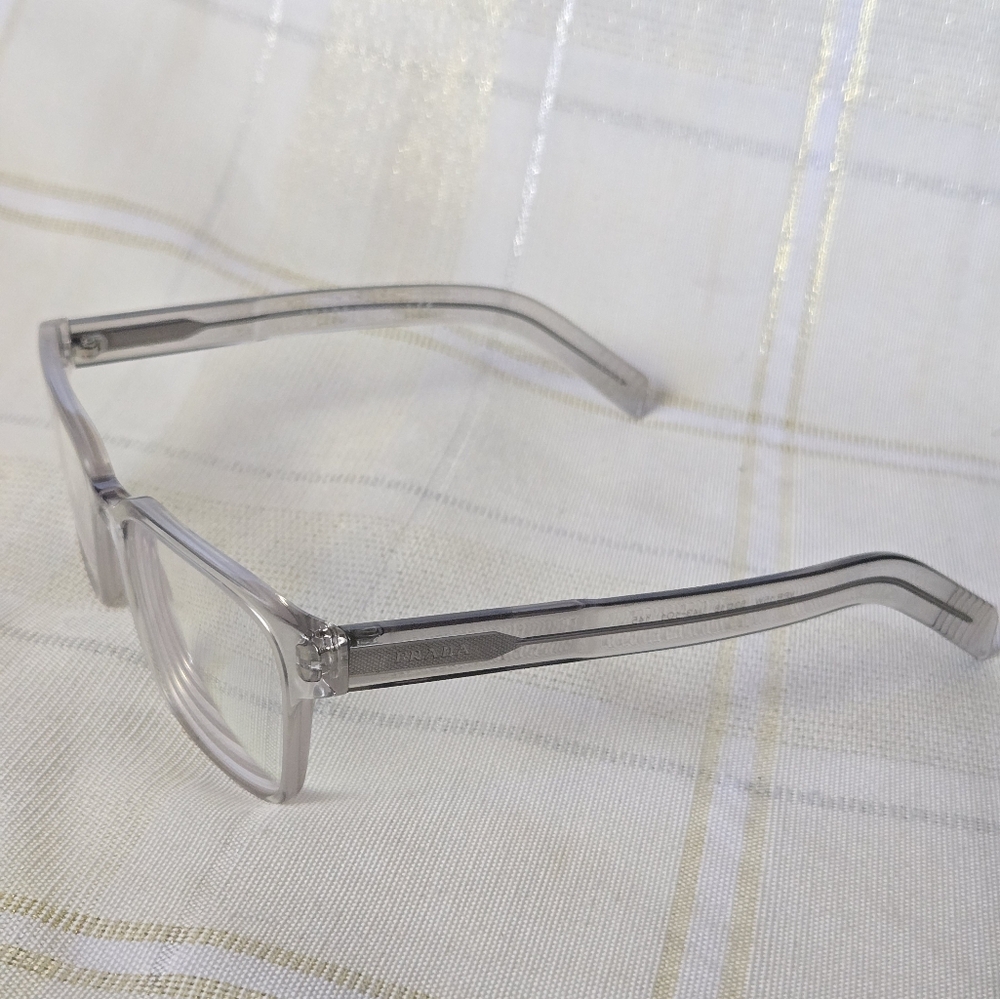 Prada Men's Transparent Gray Glasses - Picture 6 of 15
